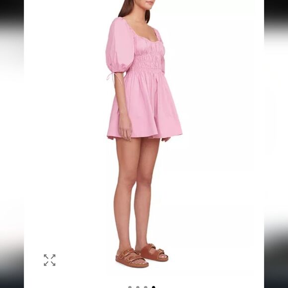 STAUD Faye Puff Sleeve Mini Dress Size XL - Picture 10 of 10
